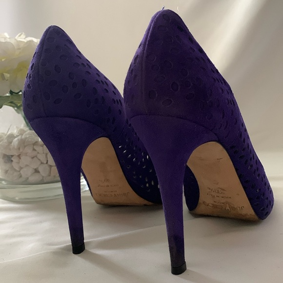 Rare ✨JIMMY CHOO Anouk 100 Perforated High Heel Pump - Picture 5 of 16